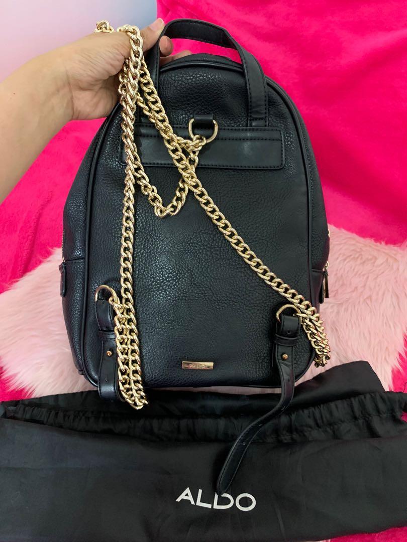Aldo gold backpack top