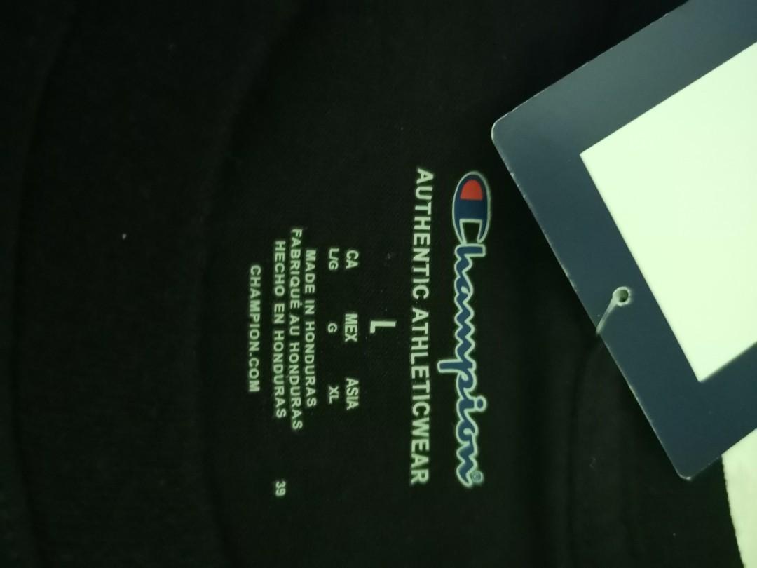 Authentic Black Friday Sales Champion Script Logo Tee Men S Fashion Clothes Tops On Carousell