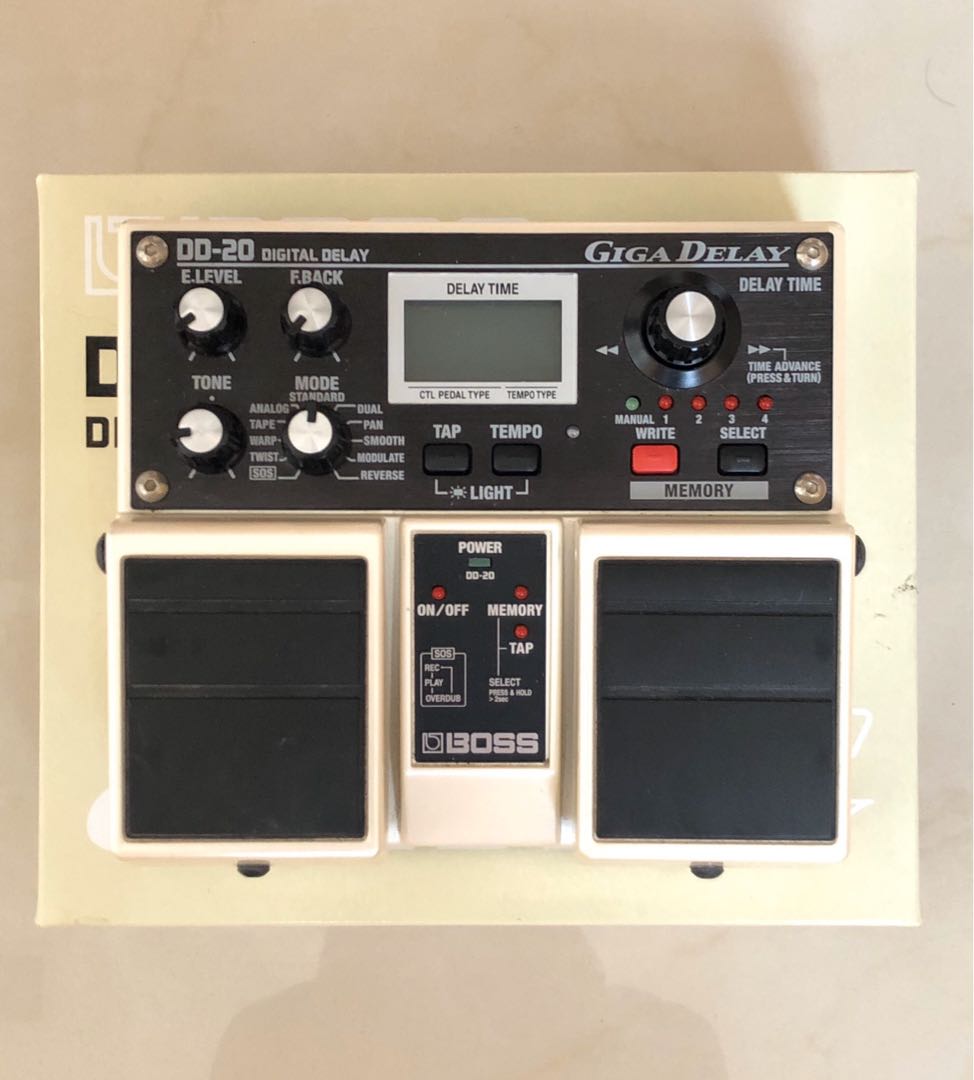 BOSS DD20 Giga Delay Effects Pedal, Hobbies & Toys, Music & Media
