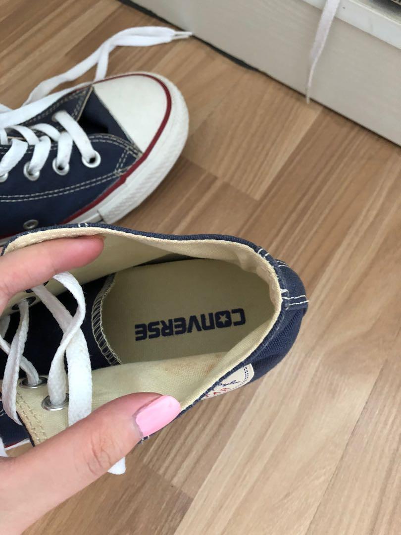 Converse with heels 2024 inside