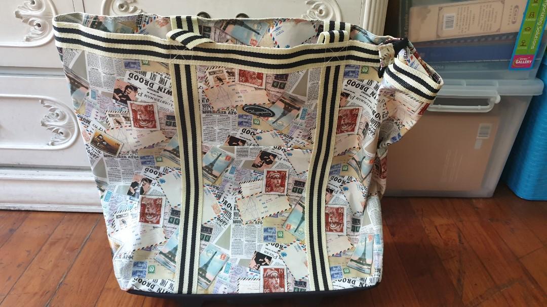 Cosmopolitan Rolling Shopper Tote Hobbies Toys Travel Travel Essentials Accessories on Carousell