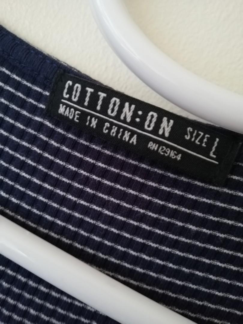Cotton-on blue dress (Category: Dresses) located in Quezon City. Submitted by strwbry.ph (Listing ID 264986761, Image 2). Description: Cotton on blue striped dress Stretchable Fits medium to large In mint condition.