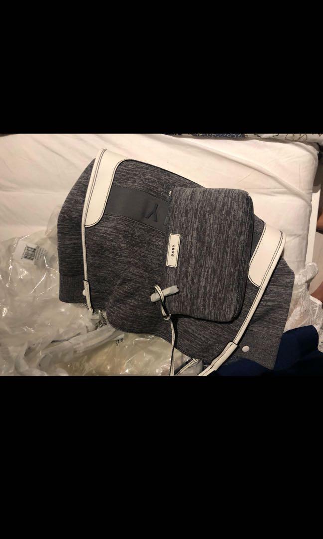 dkny ebony mesh tote
