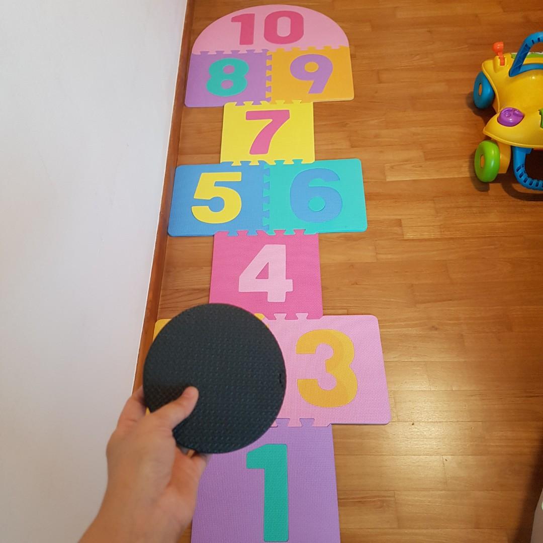 ELC hopscotch foam mat, Babies & Kids, Infant Playtime on Carousell