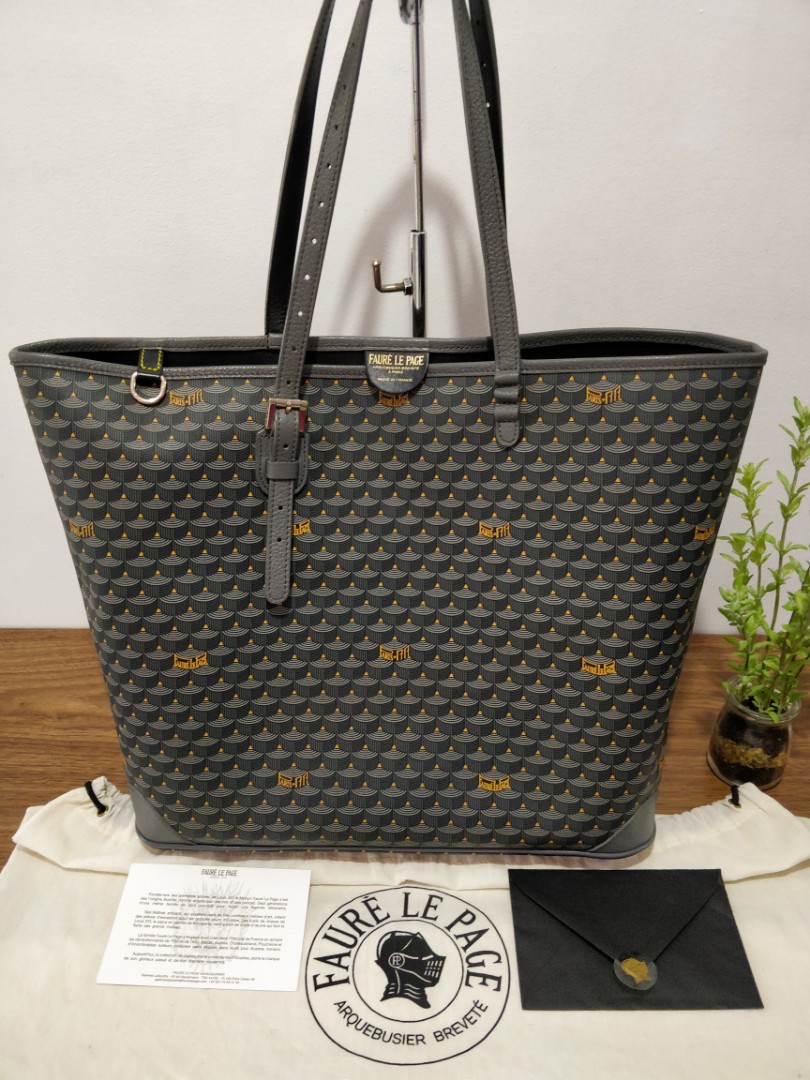 FAURE LE PAGE Daily Battle Zip Leather Tote Bag