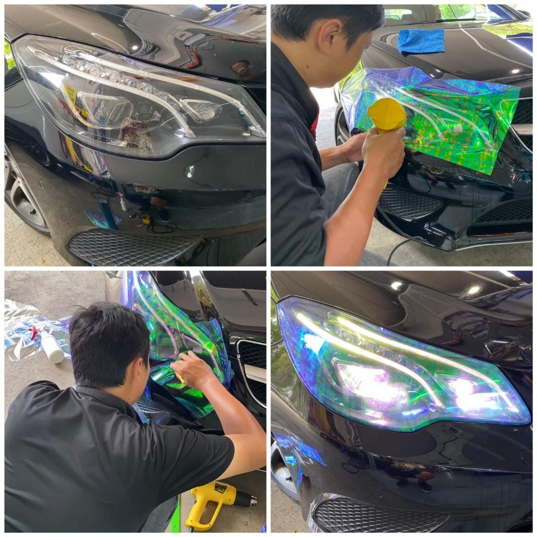 Headlight Tinting, Car Accessories, Tyres & Rims on Carousell