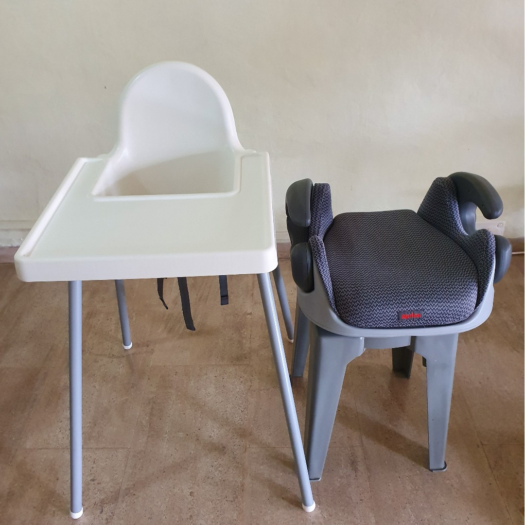 IKEA Antilop High Chair and Aprica Chile Booster Seat Babies
