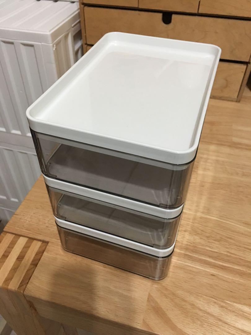 Ikea Brogrund 收納盒可堆疊 居家生活 居家收納在旋轉拍賣