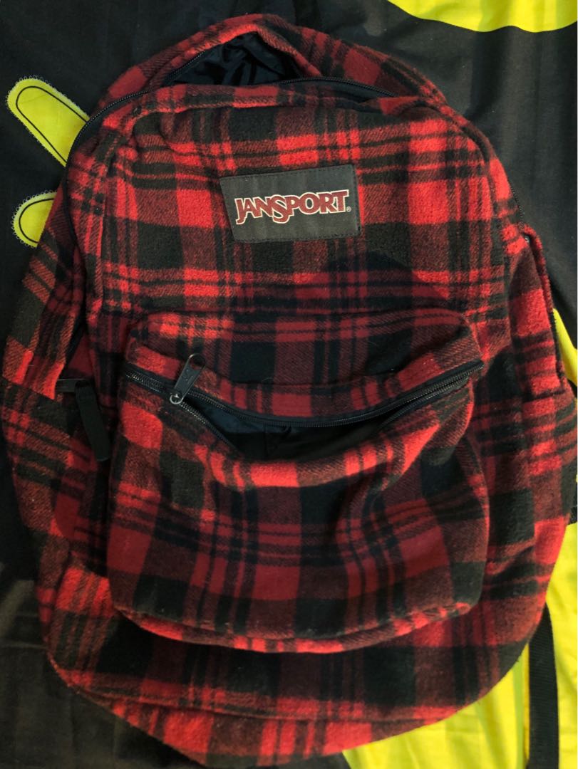 Jansport checkered backpack, Women's Fashion, Bags & Wallets, Backpacks