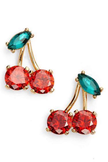 Cherry earrings kate discount spade