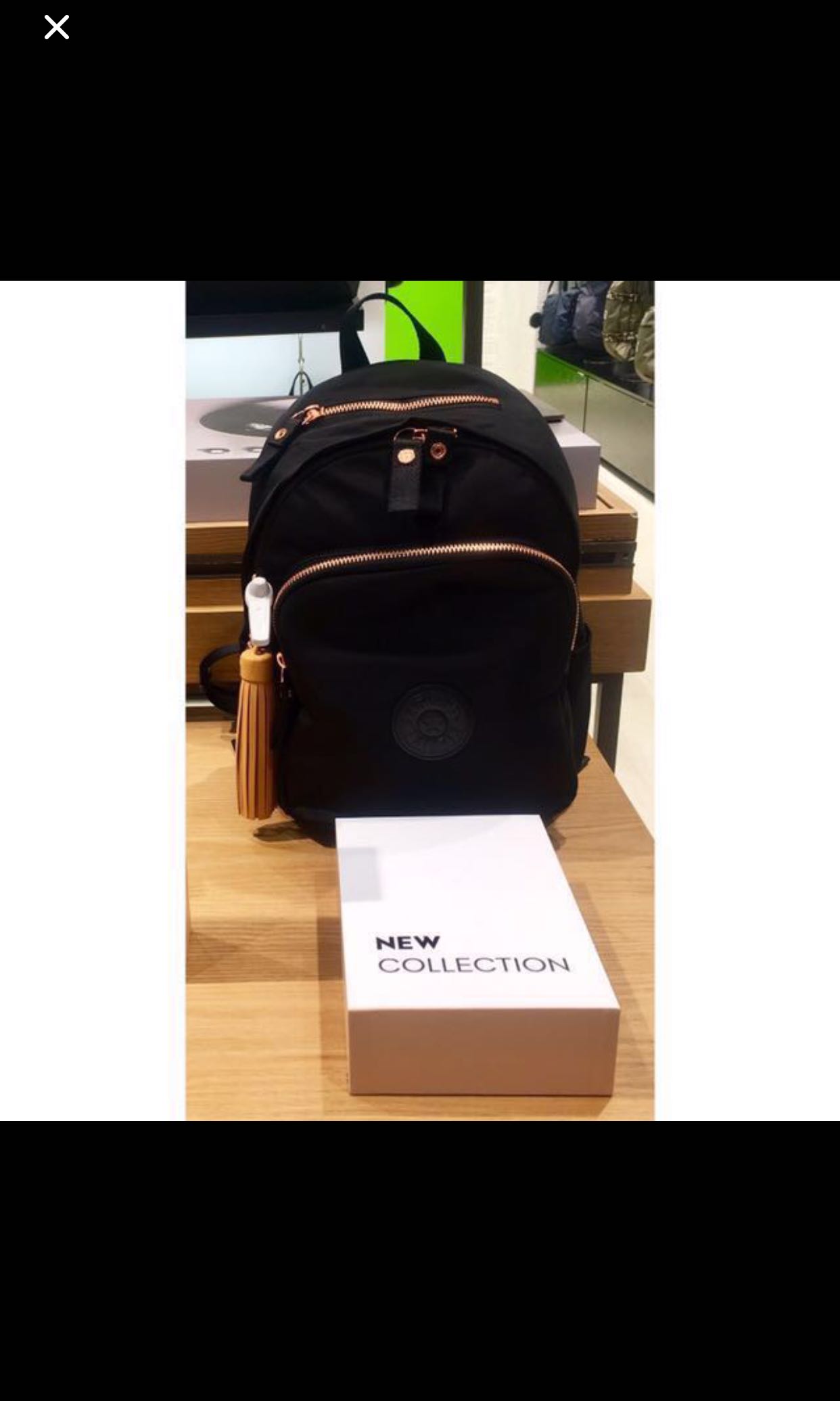 Kipling delia backpack rose black best sale