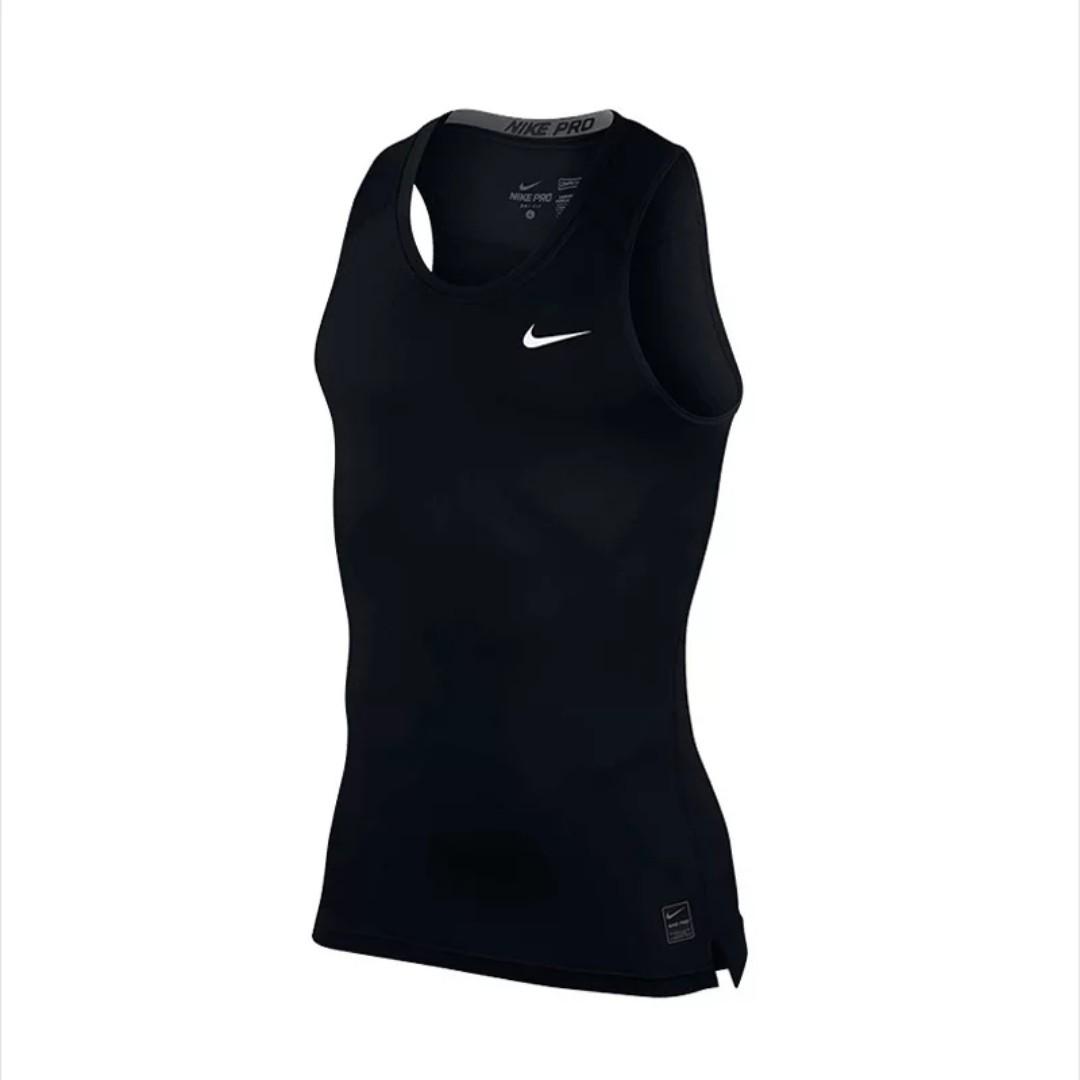 NIKE PRO COMPRESSION SLEEVELESS SHIRT BLACK