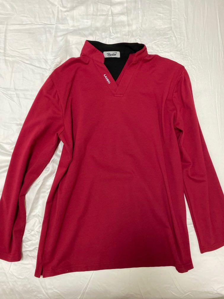 Pologize Long sleeve shirt Red Women s Fashion Tops Shirts on