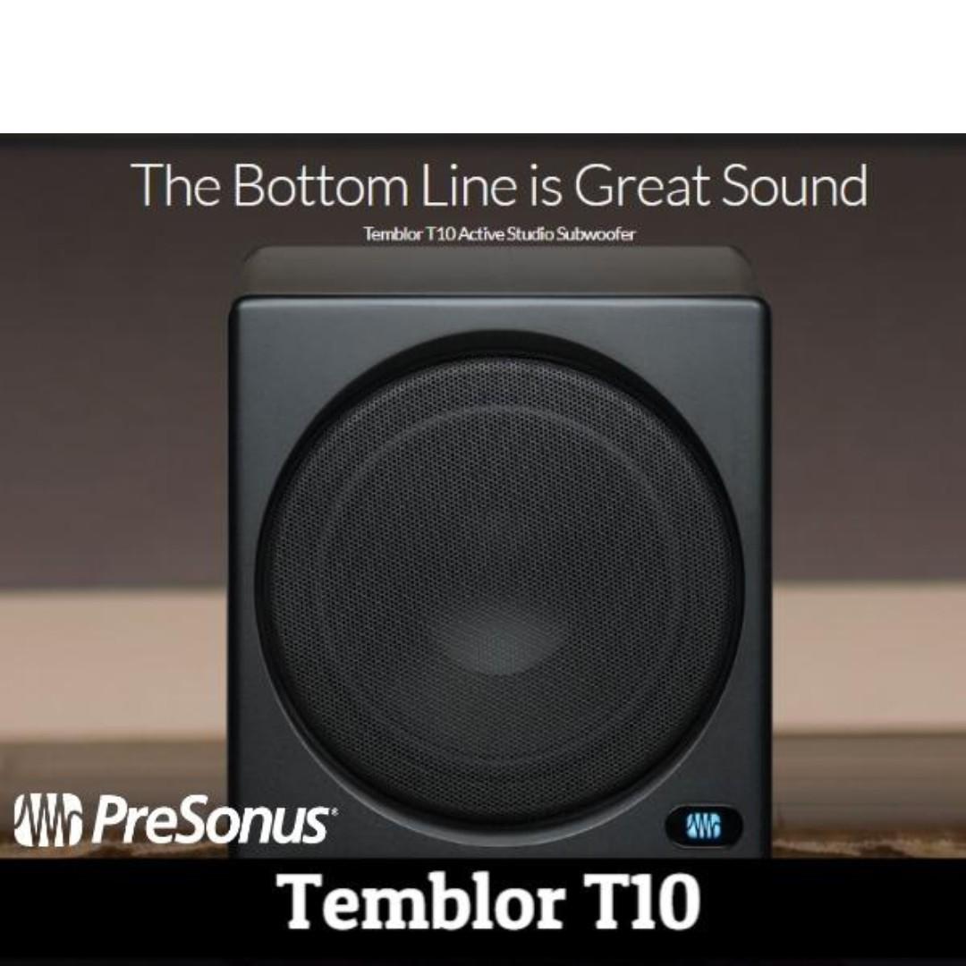 Presonus Temblor T10 Active Studio Subwoofer Temblort10 Music Media Music Accessories On Carousell