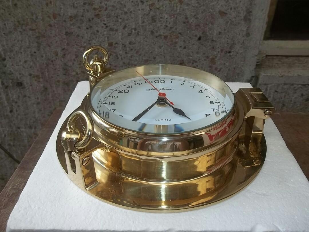 Seth Thomas Brass Porthole Clock 24hour dial, Everything Else, Others