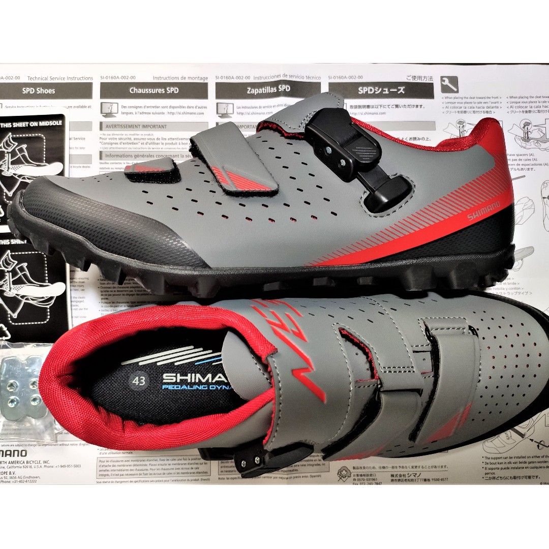 SHIMANO ME3 ME301 MTB Bike Shoes Gray Orange