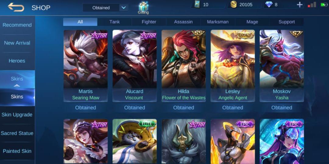 Smurf Legend Lesley With Good Winrates Little Matches Cheap Account Mobile Legends Toys Games Video Gaming In Game Products On Carousell