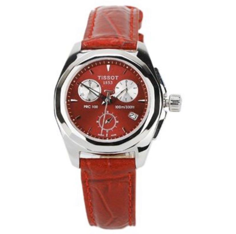 Tissot red dial watch on sale