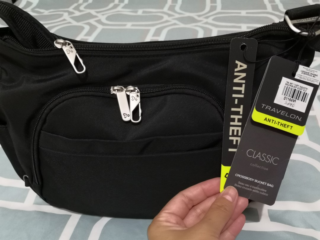 Travelon Crossbody Bucket Bag, Women's Fashion, Bags & Wallets, Cross