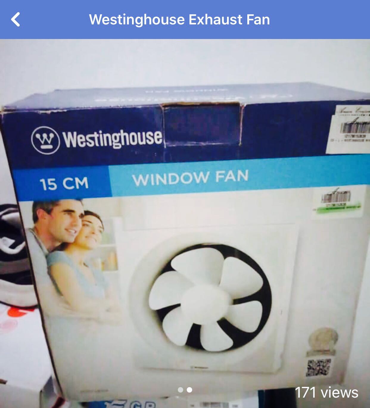 Westinghouse Exhaust Fan, Furniture & Home Living, Lighting & Fans