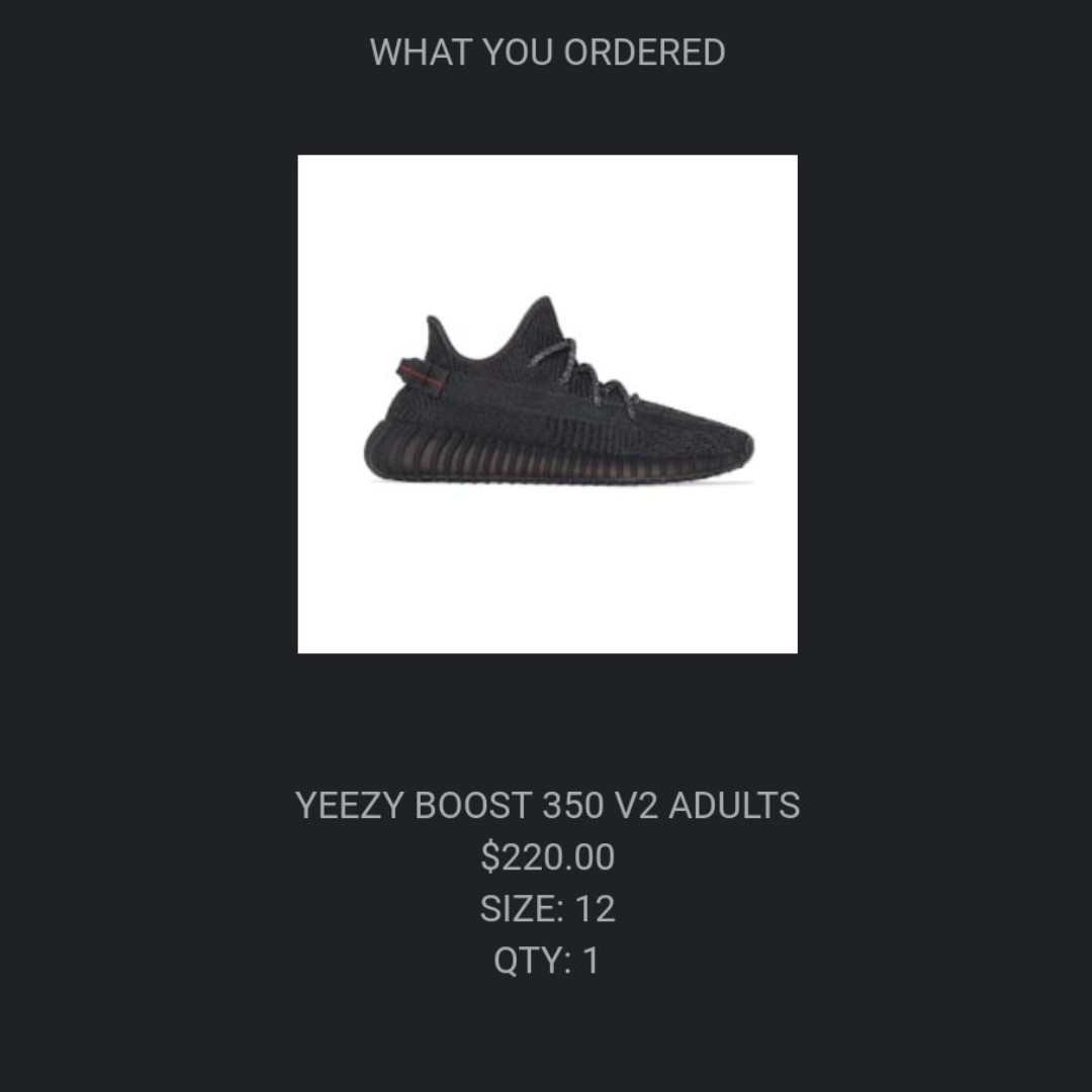 adidas Yeezy Boost 350 V2 Black Non Reflective US9 US10 US12 US14 Luxury Sneakers Footwear on Carousell