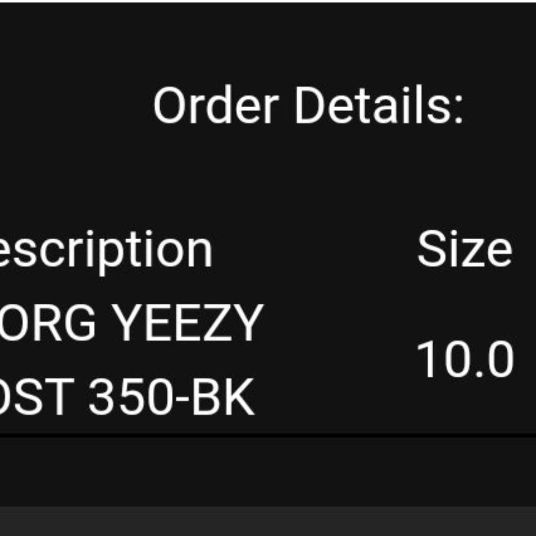 adidas Yeezy Boost 350 V2 Black Non Reflective US9 US10 US12