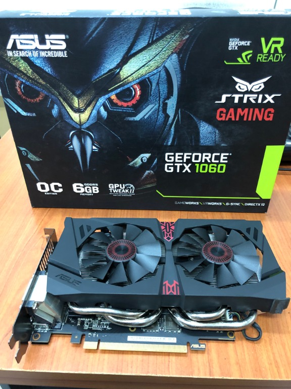 Asus GTX 1060 6GB ( STRIX-GTX1060-DC2O6G) 1 Year Warranty