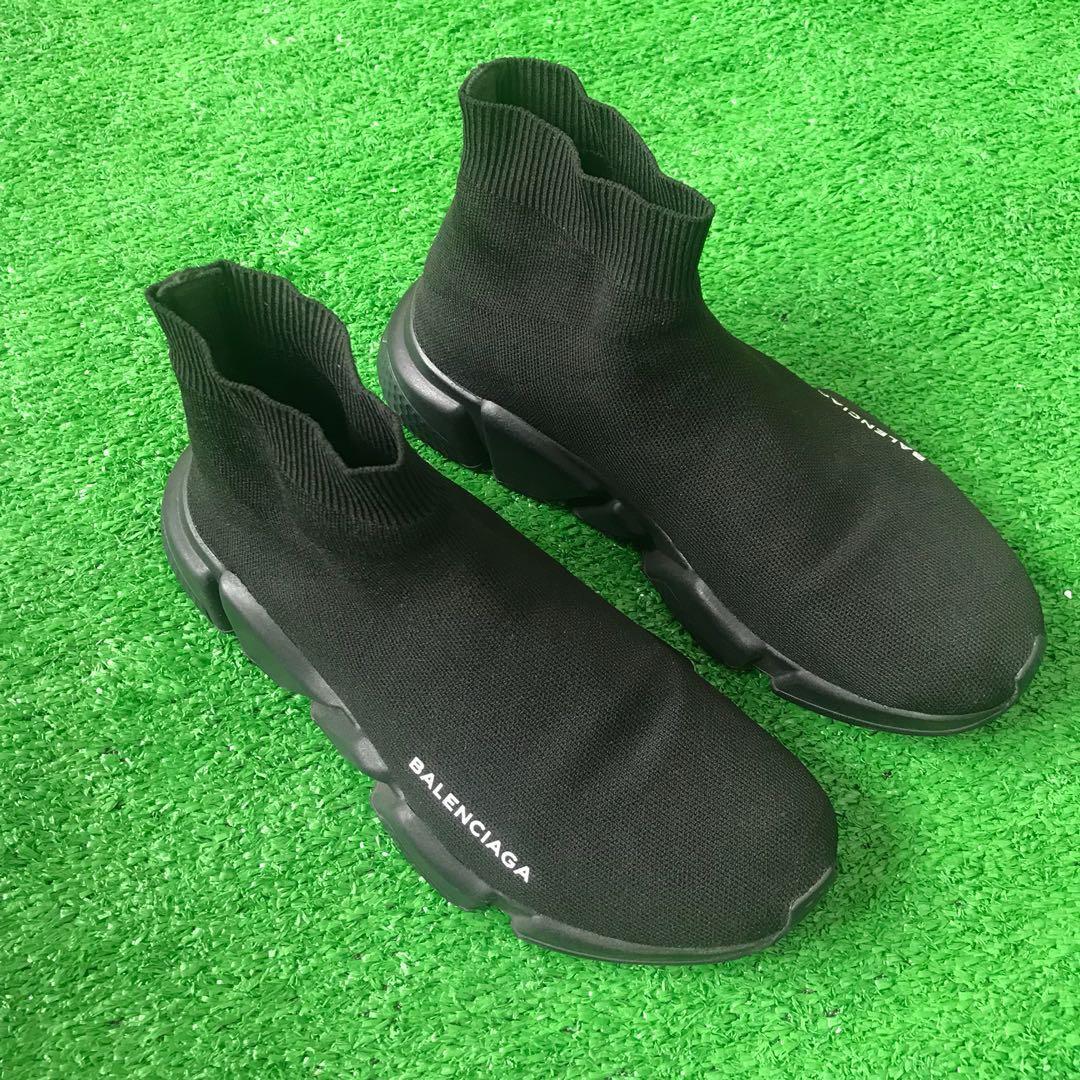 BALENCIAGA SPEED TRAINER BLACK Men s Fashion Footwear Sneakers on Carousell