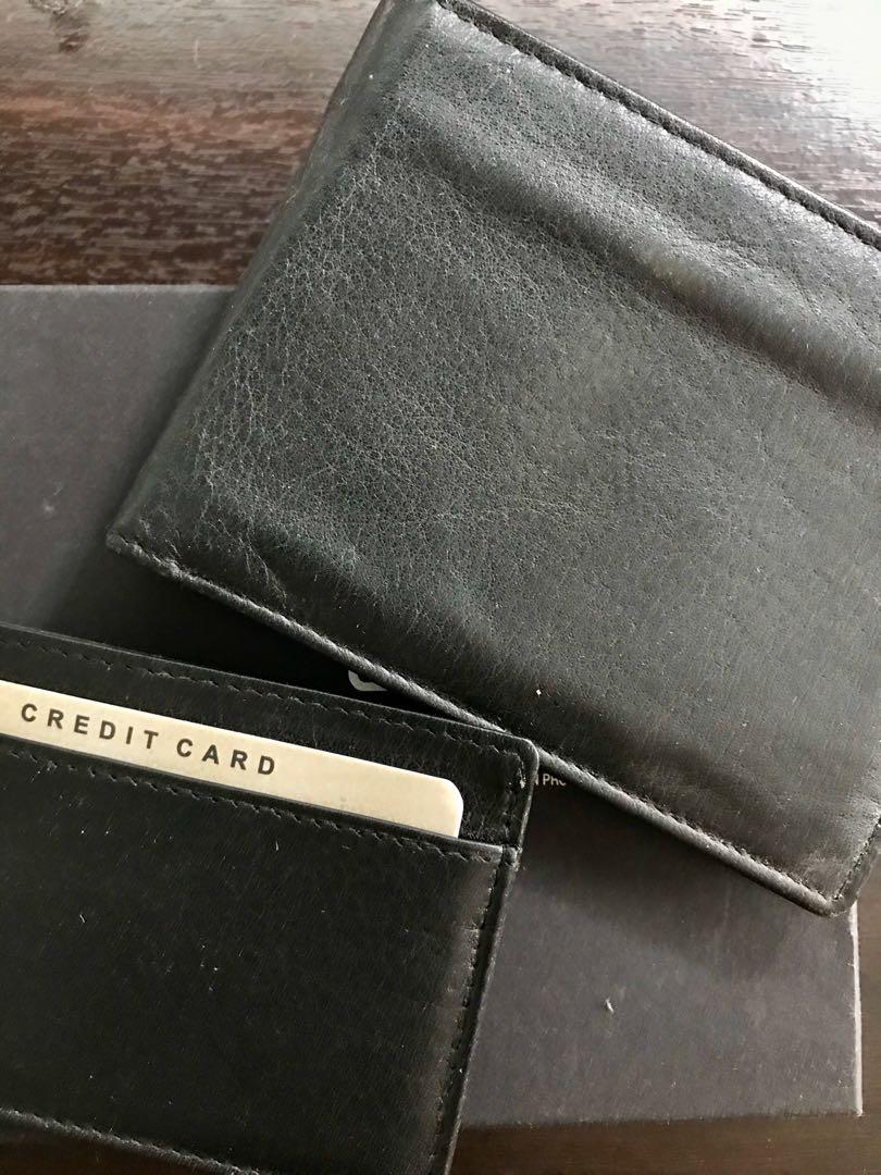 Blaq Leather Wallet & Card Holder Set, Men's Fashion, Watches & Accessories, Wallets & Card
