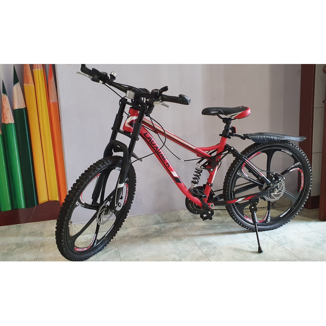 Lauxjack full suspension mountain bike best sale