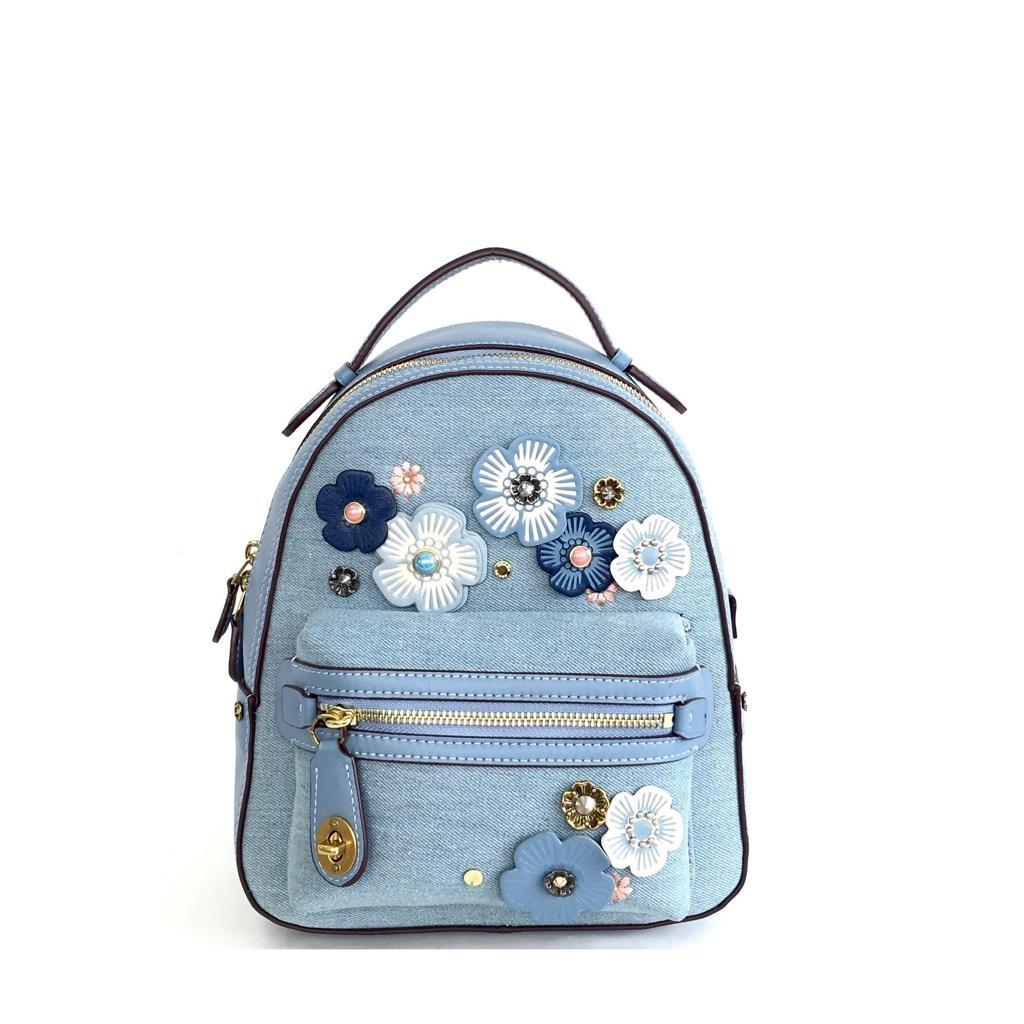 Coach tea rose backpack hotsell