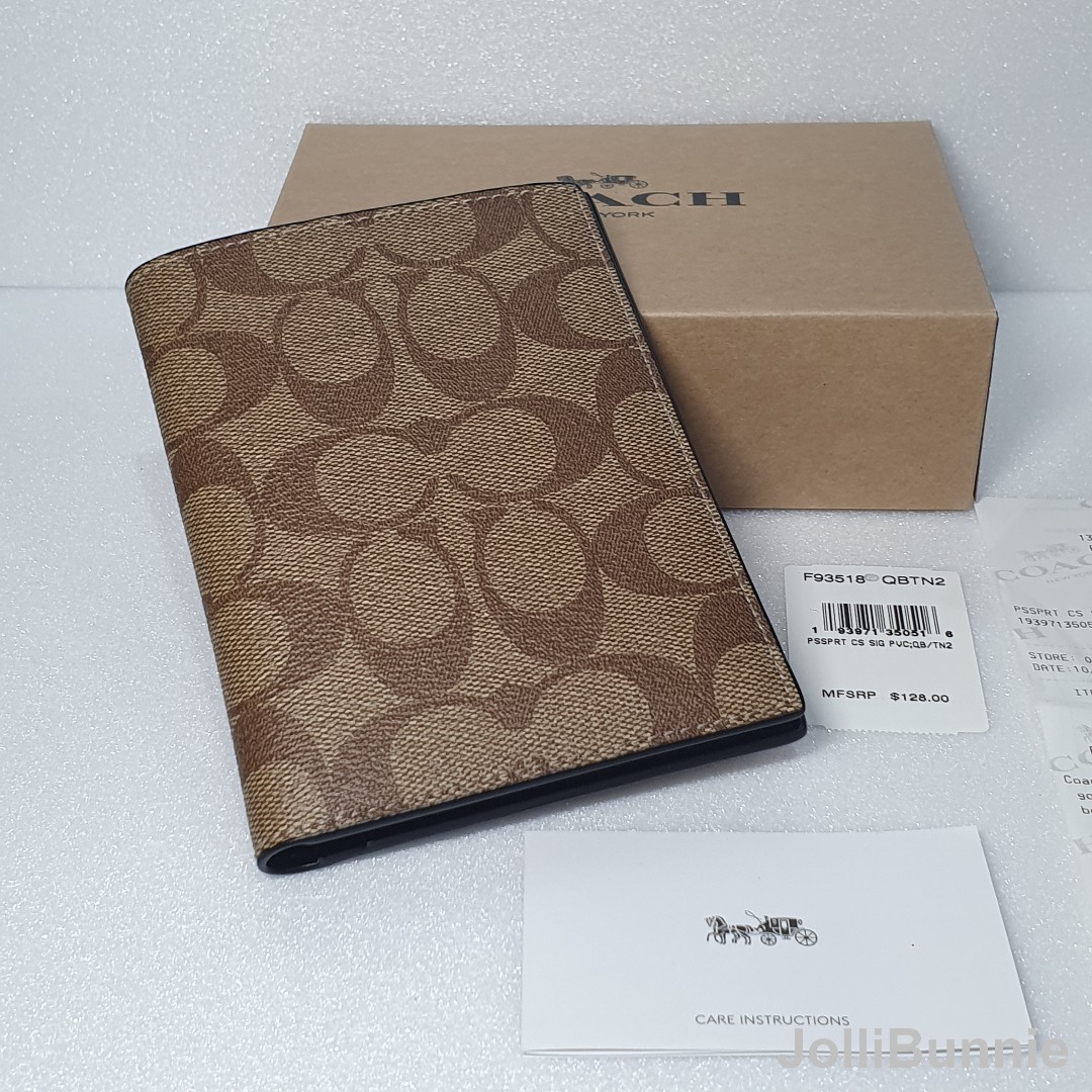 Coach top passport bag