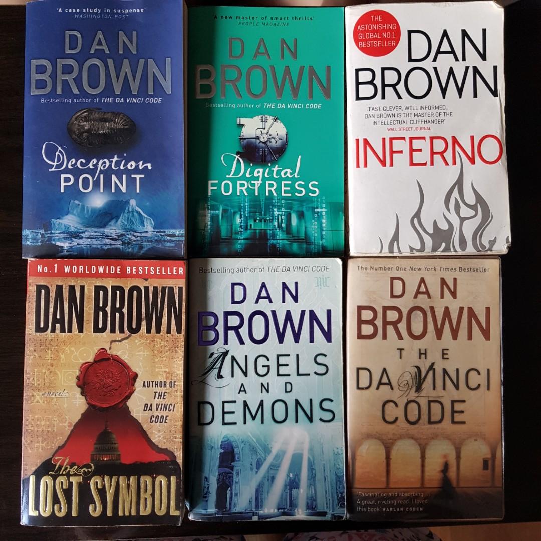 Dan Brown Series Books Stationery Fiction On Carousell
