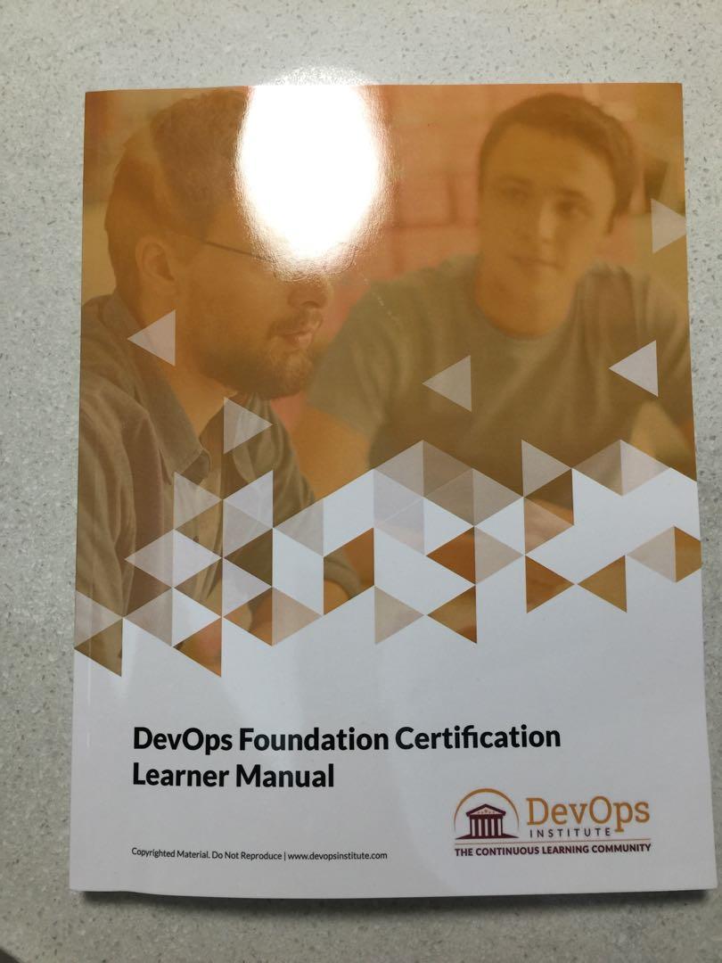 DevOps Foundation Certification Learner Manual, Hobbies & Toys, Books ...