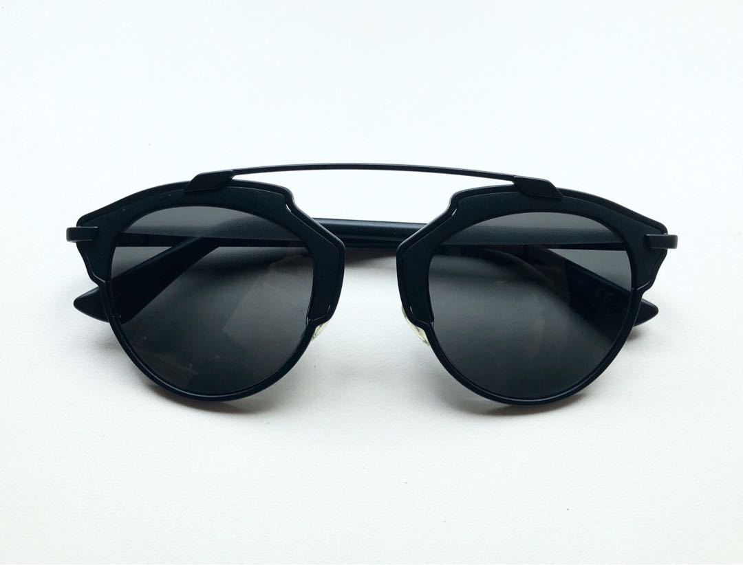 Christian Dior Sunglasses Dior So Real B1AY1 black silver colors 4822 140  Italy  eBay