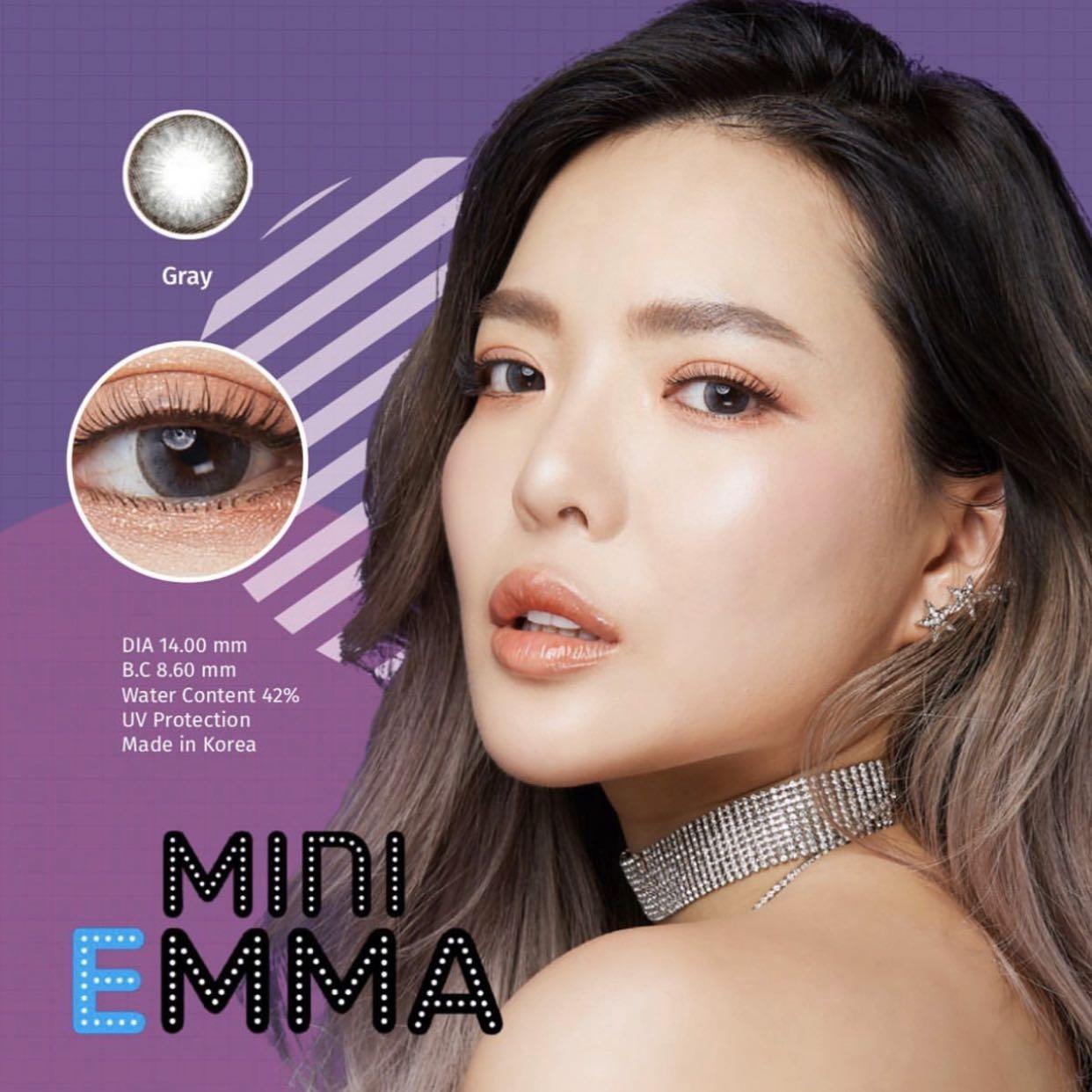 [Dream Color 1] Mini Emma Gray Softlens, Fesyen Wanita, Aksesoris di ...