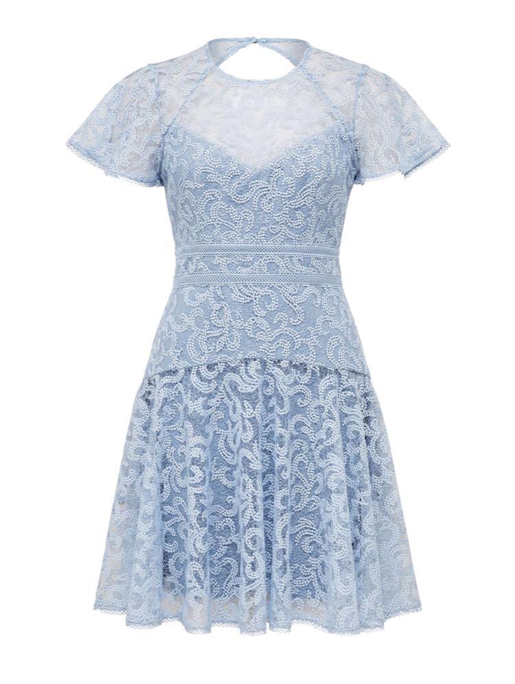 Forever New Lorna Embroidered Lace Skater Dress Women s Fashion