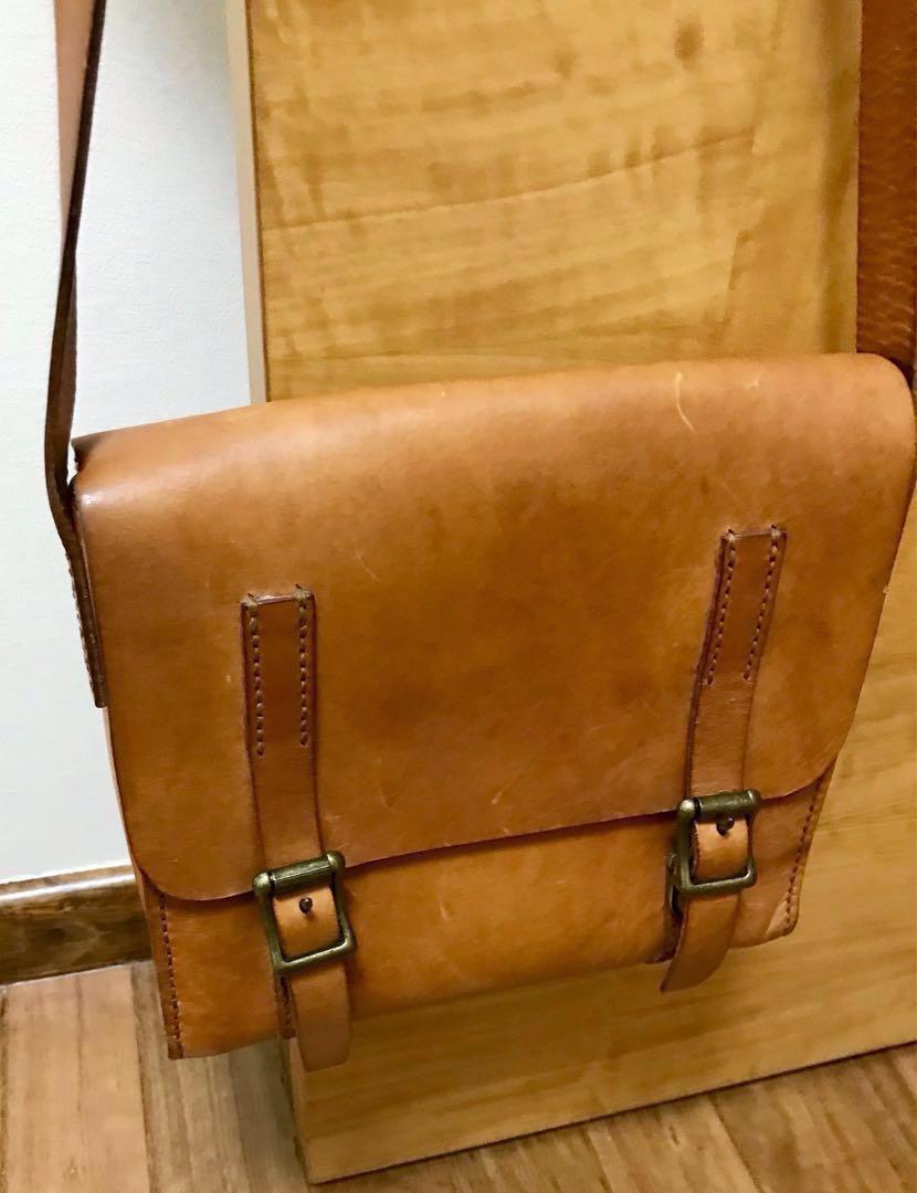 saddle leather laptop bag