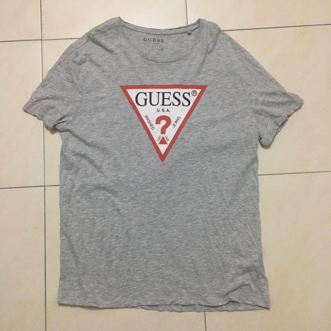 GUESS Tee T Shirt ORIGINAL Men s Fashion Tops Sets Tshirts