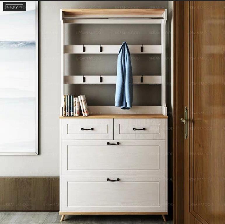 Handel Ultra Slim Entryway Storage Cabinet Furniture Shelves