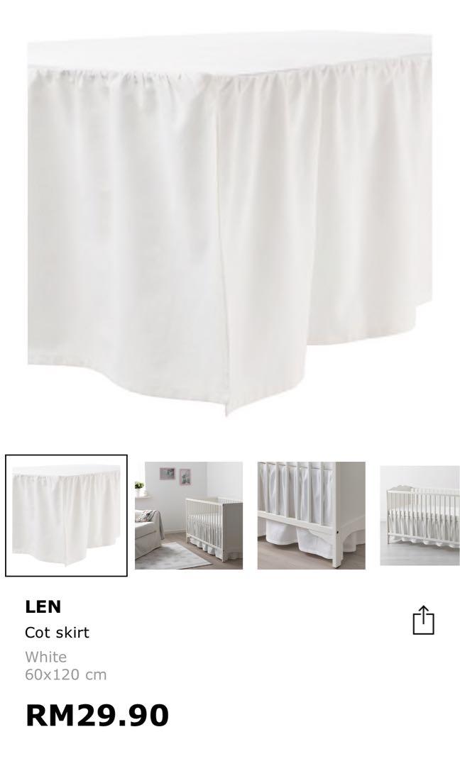 Cot valance sale ikea
