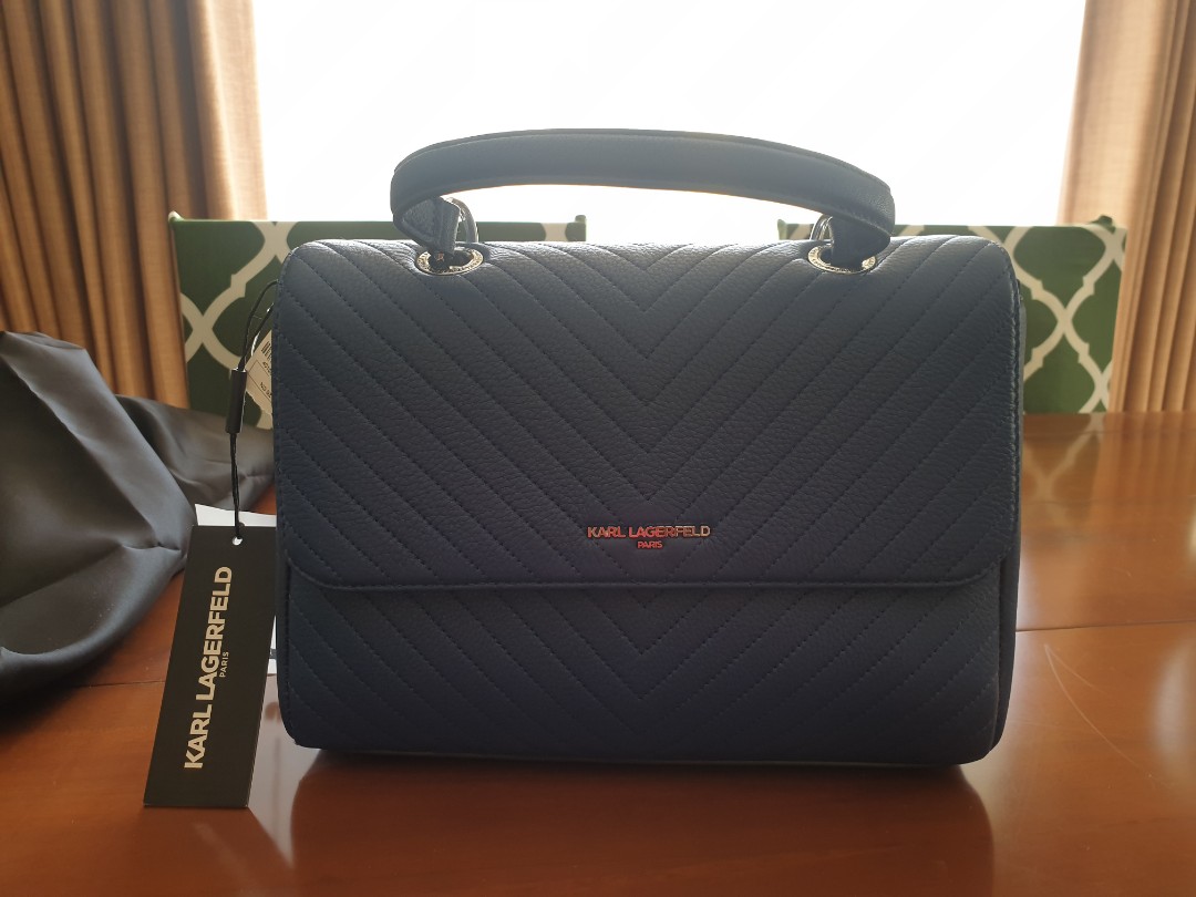 Karl Lagerfeld Charlotte Quilted Leather Shoulder Bag