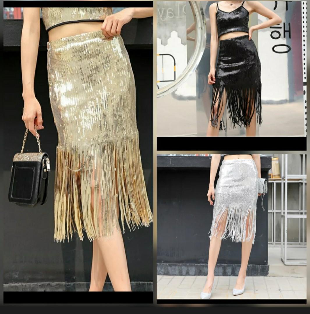 Gold skirt for ladies new arrivals