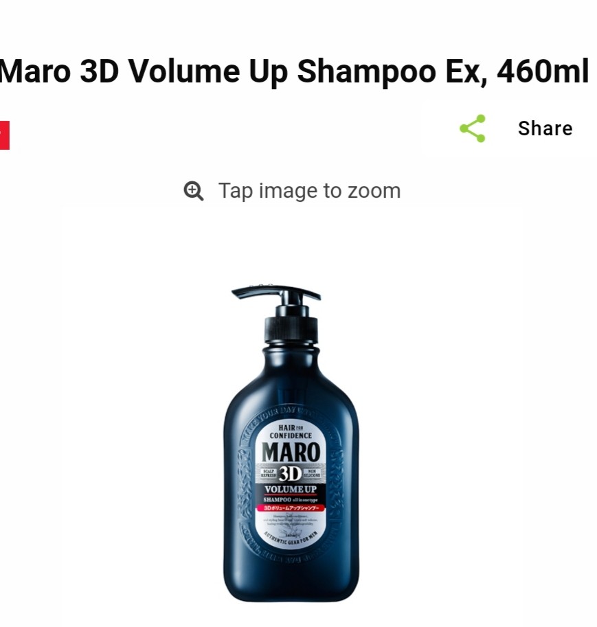 Maro 3d Volume Up Shampoo Ex 460ml Beauty Personal Care Hair On Carousell