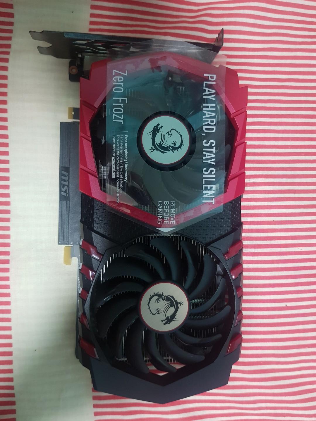 Msi Gtx 1050ti Gaming X 4gb Electronics Computer Parts Accessories On Carousell