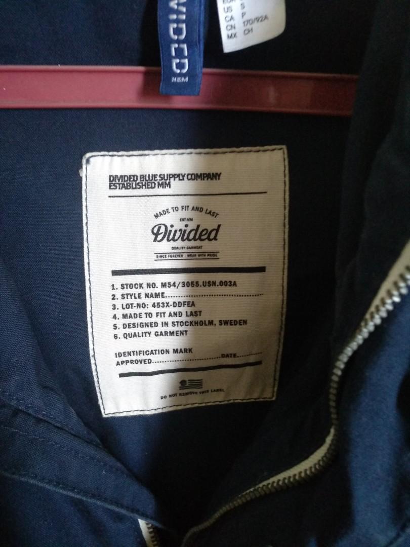 H M Divided Navy Blue Jacket