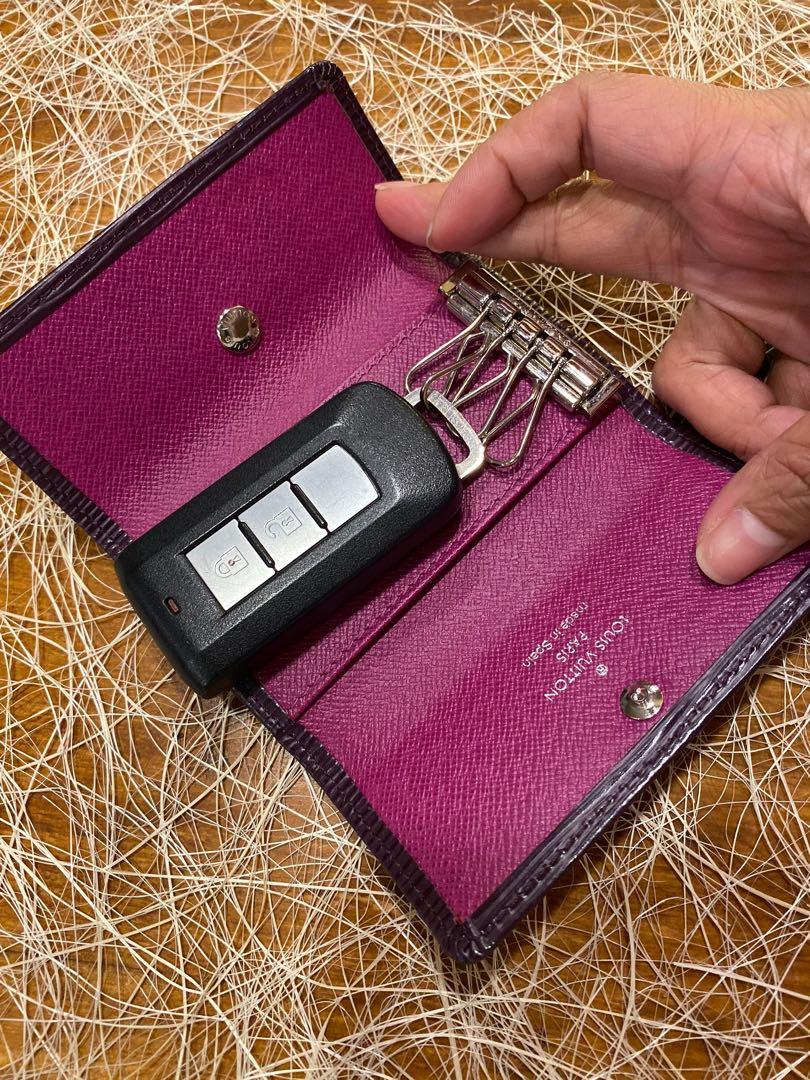 LOUIS VUITTON Purple Epi Leather Multiclès 4 Key holder, Luxury, Bags &  Wallets on Carousell