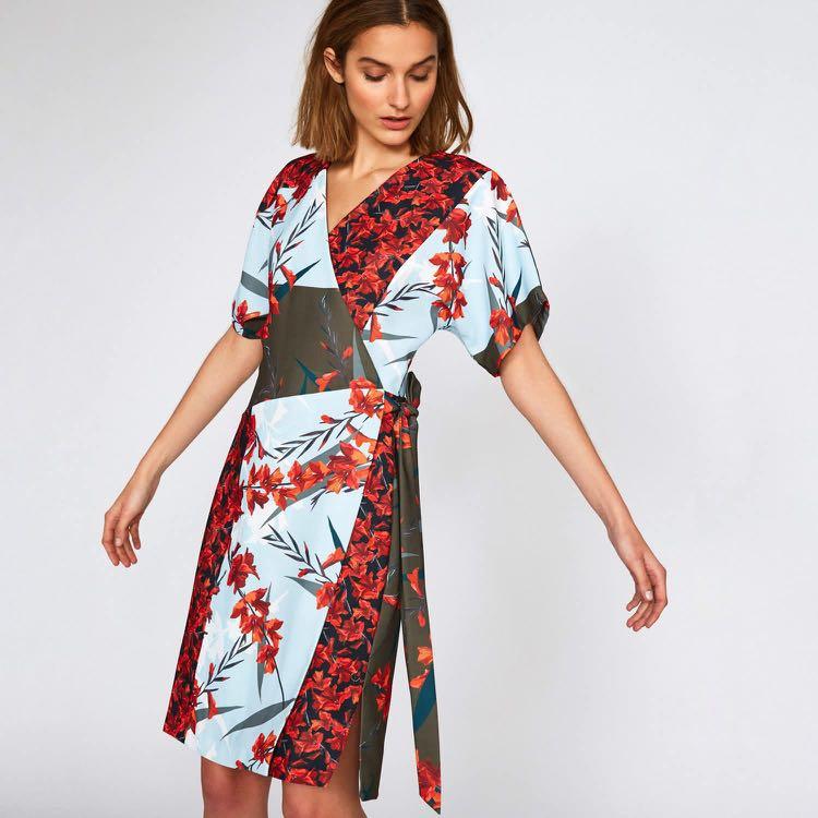 Oriental hotsell wrap dress