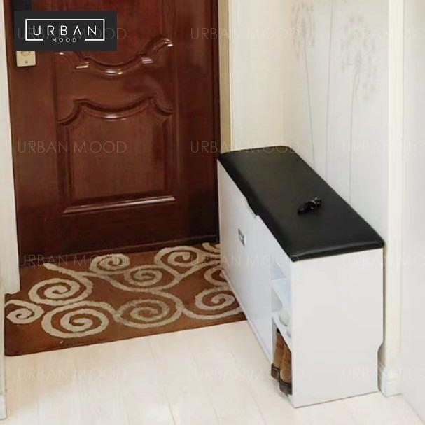 Phil Hallway Shoe Cabinet Ottoman Furniture Shelves Drawers On