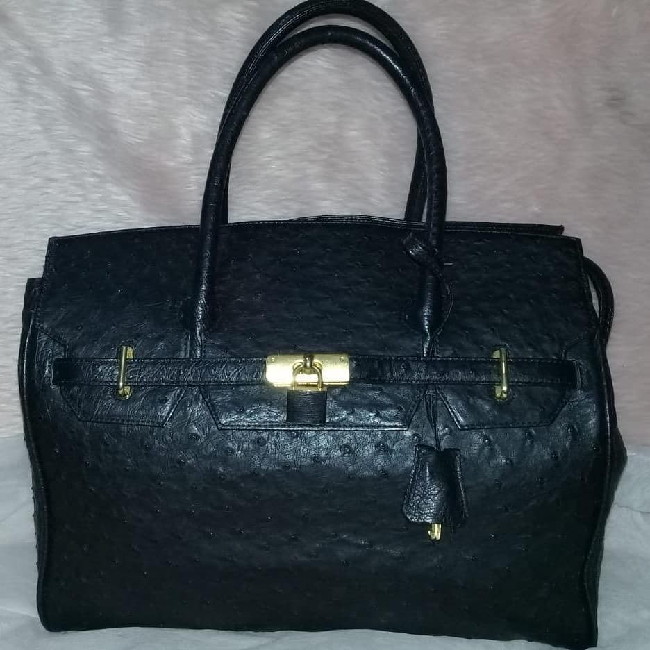 ostrich leather birkin bag